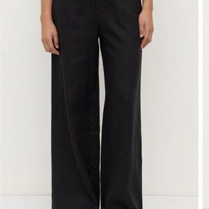 Assembly Label Everday Linen Pants - Black